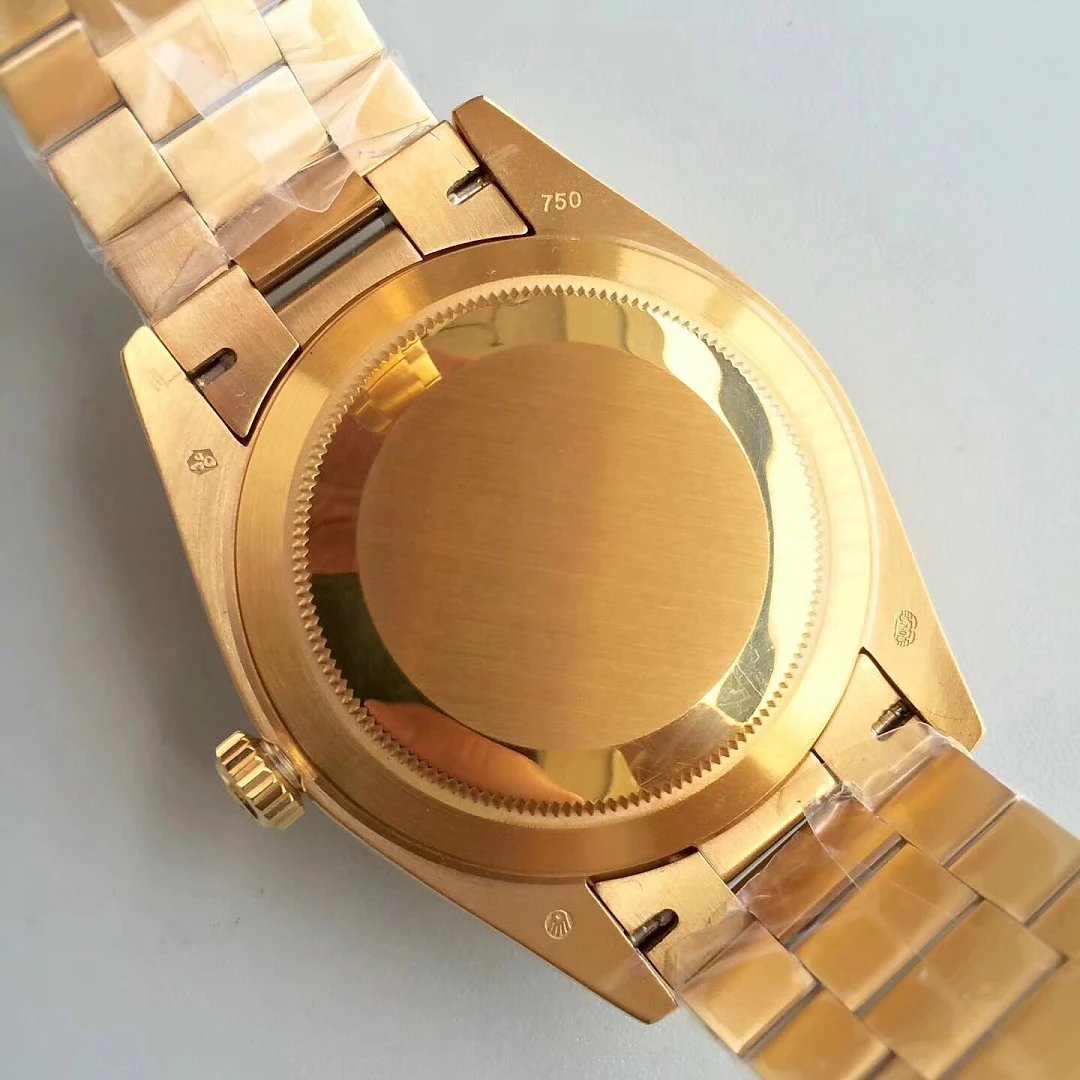 Replica Rolex Day Date 40mm Full Yellow Gold Watch From CR Factory ...