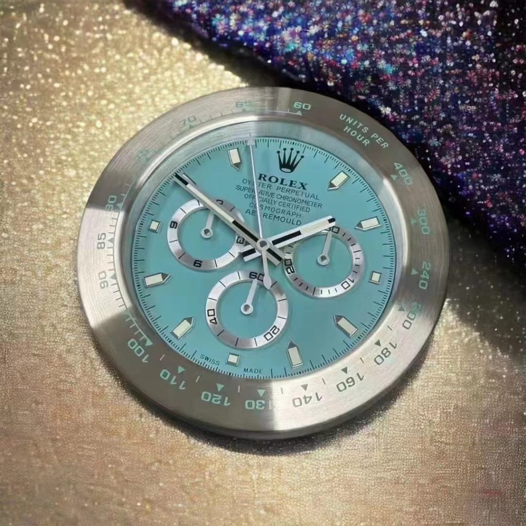 Rolex Blue Daytona Wall Clock