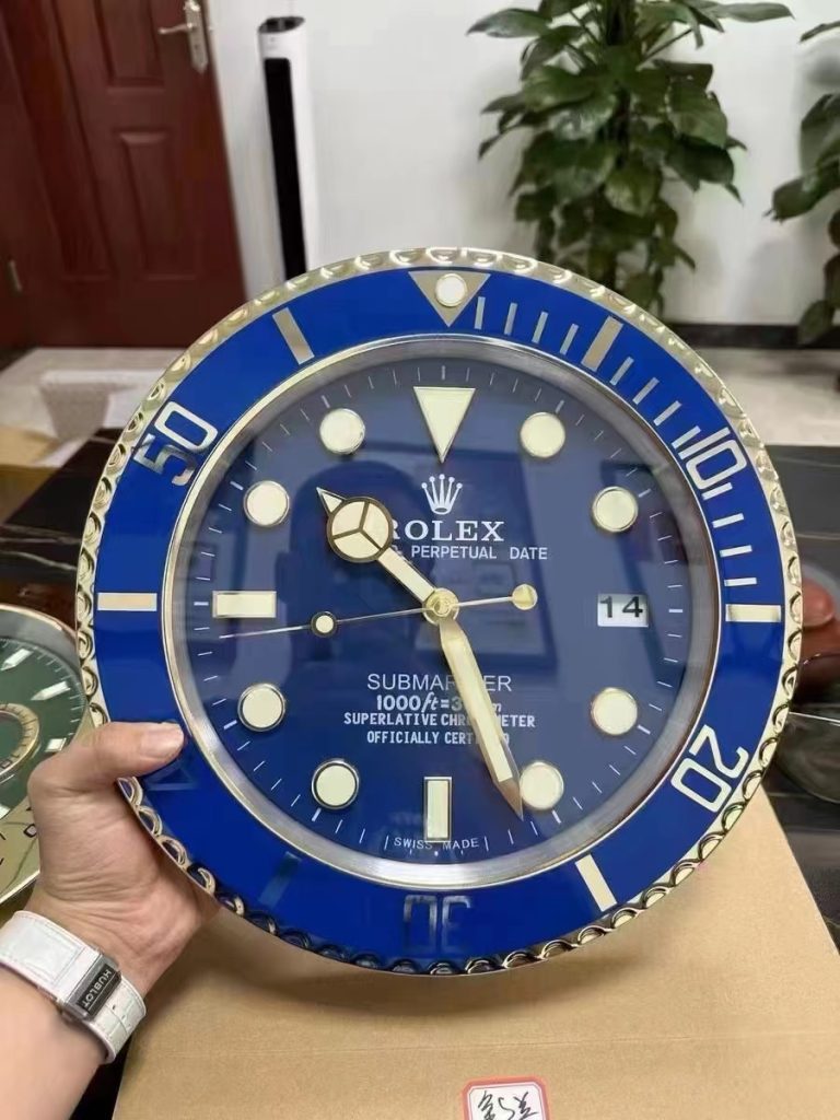 Rolex Blue Sub Wall Clock