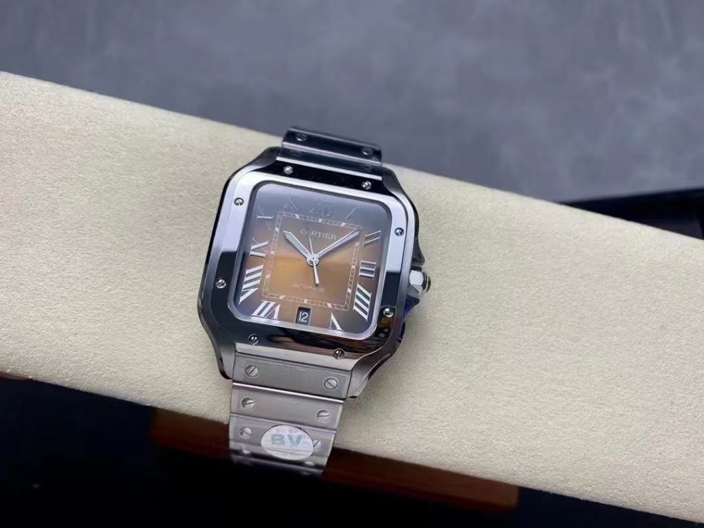 Replica Cartier Santos Stainless Steel Yellow