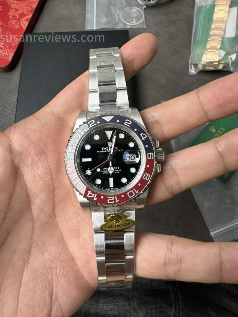 Gold Factory Replica Rolex GMT-Master II Pepsi